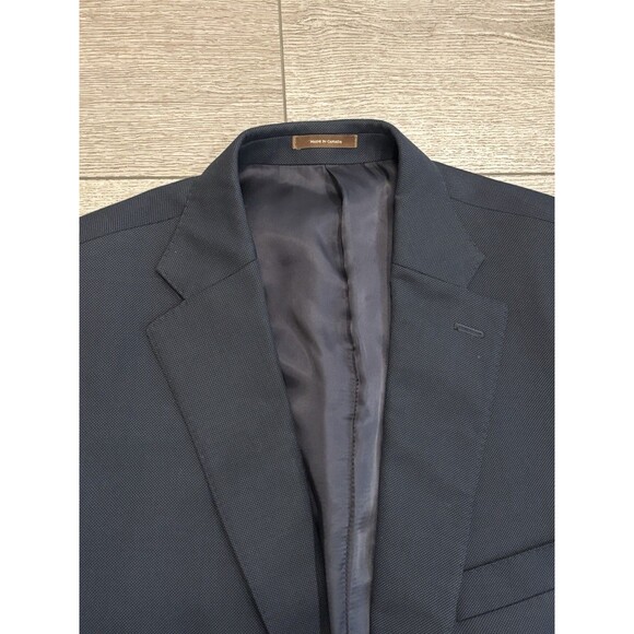 Peter Millar Blazer Mens 44R Blue 100% Wool 2 Button Sport Coat - Picture 11 of 11
